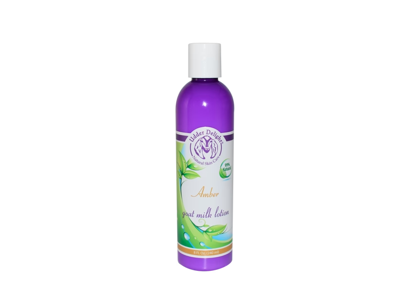 Udder Delight Goat Milk Lotion, Amber, 8 fl oz/240 mL
