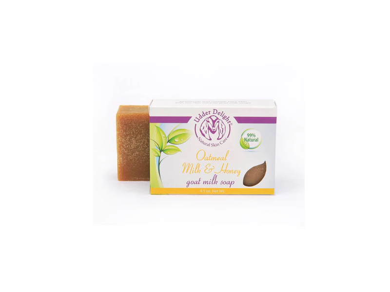 Udder Delight Goat Milk Soap, Almond Oatmeal Milk & Honey, 4.2 oz