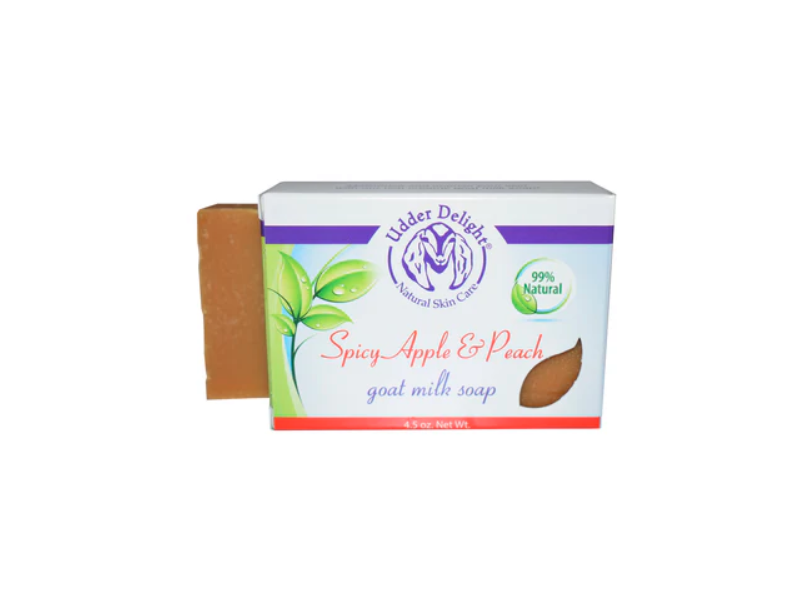 Udder Delight Goat Milk Soap, Spicy Apple & Peach, 4.5 oz