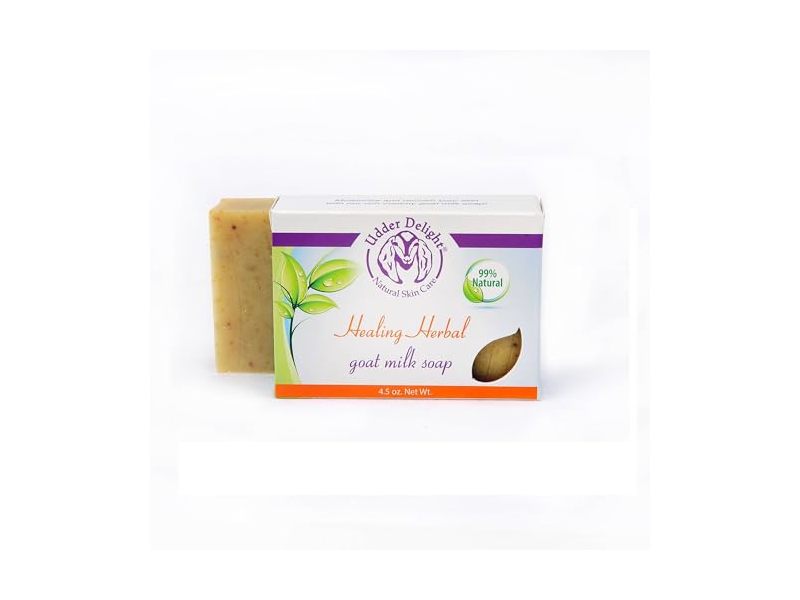 Udder Delight Herbal Healing Goat Milk Soap, 4.5 oz