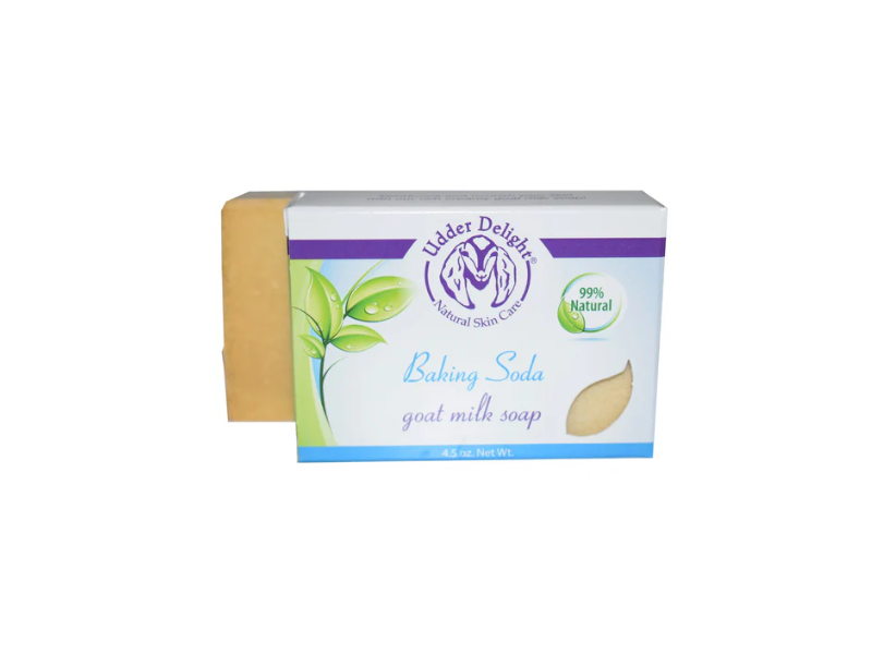 Udder Delight Natural Skin Care Goat Milk Soap, Baking Soda, 4.5 oz