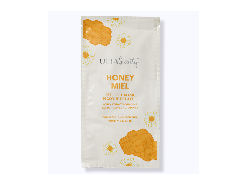 Ulta Beauty Honey Miel Peel Off Mask, Honey Extract + Vitamin E, 0.52 oz/15 g