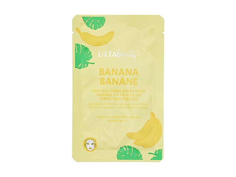 Ulta Beauty Natural Fiber Sheet Mask, Banana, 0.7 oz/20 g