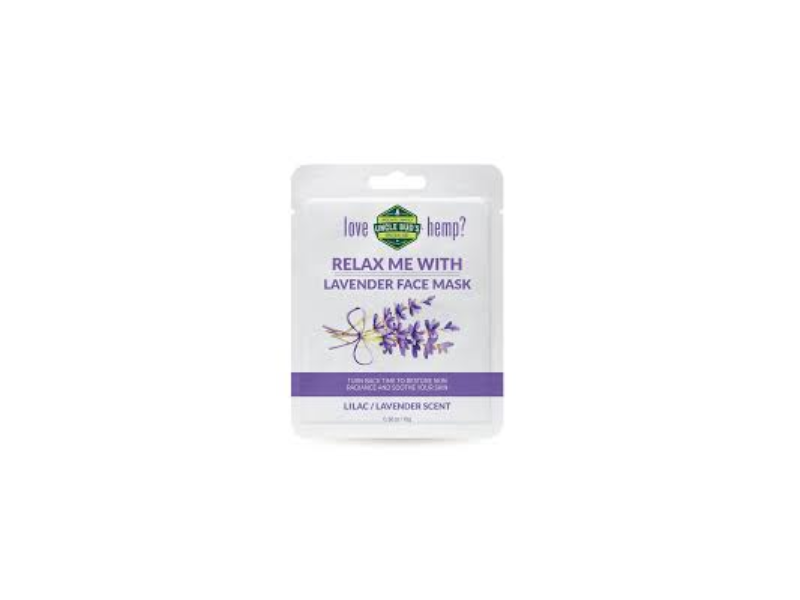 Uncle Bud's Relax Me With Face Mask, Lavender/Lilac, 0.36 fl oz/10 g