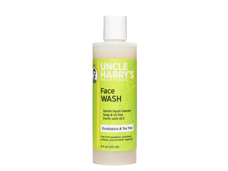 Uncle Harry's Face Wash, Eucalyptus & Tea Tree, 8 fl oz/237 mL
