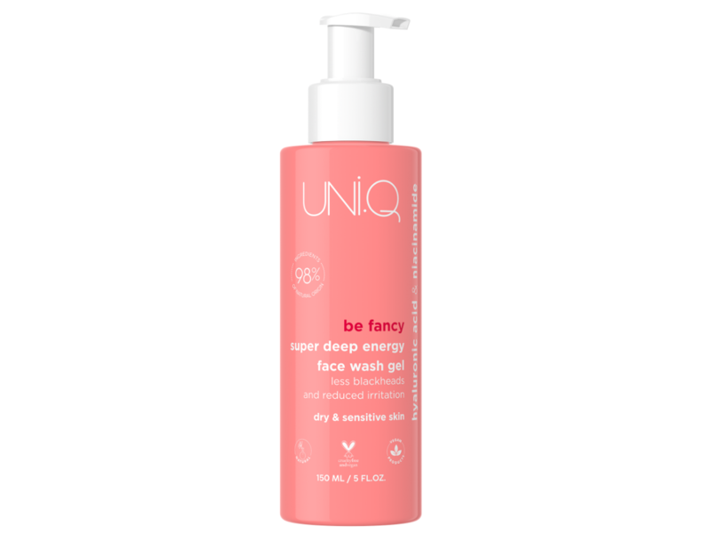 Uni.Q Be Fancy Super Deep Energy Face Wash Gel, 5 fl oz/150 mL