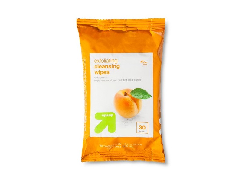 Up & Up Exfoliating Apricot Facial Towelettes, 30 ct