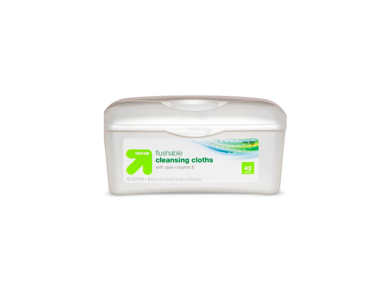 Up & Up Flushable Moist Wipes Refill, 42 count