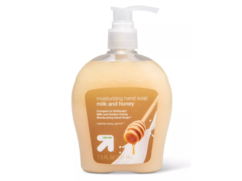 Up & Up Moisturizing Liquid Hand Soap, Milk And Honey, 7.5 fl oz/221 mL