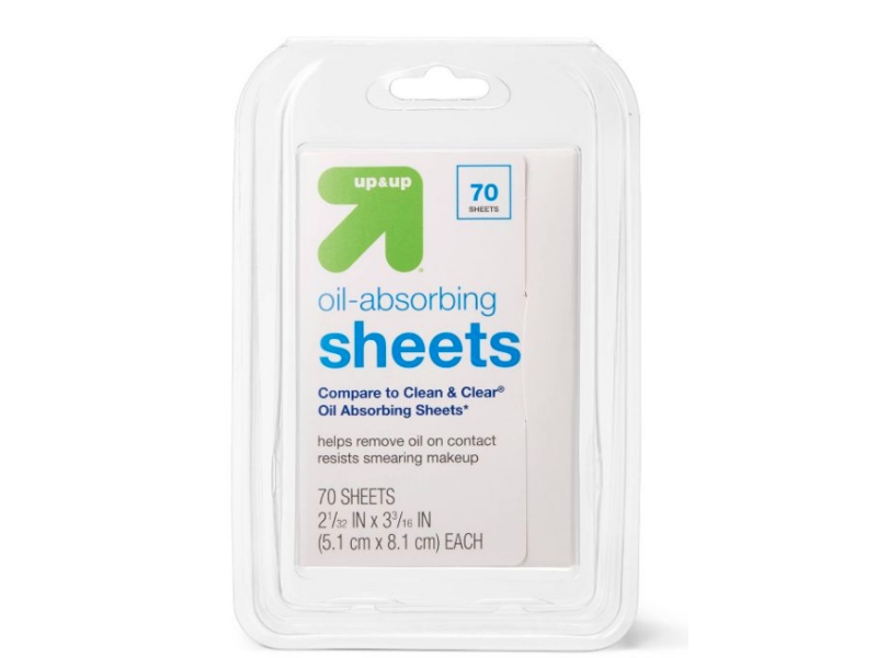 up&up Oil Absorbing Sheets, 70 Count