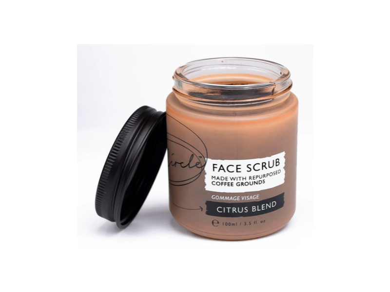 UpCircle Beauty Coffee Face Scrub, Citrus Blend, 3.5 fl oz/100 mL