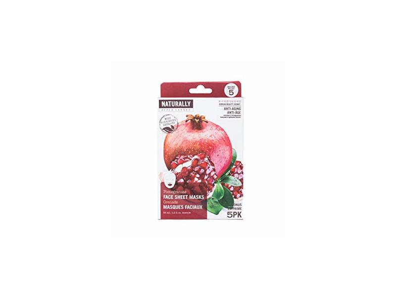 Upper Canada Anti-Aging Pomegranate Face Mask Sheet, 1 count