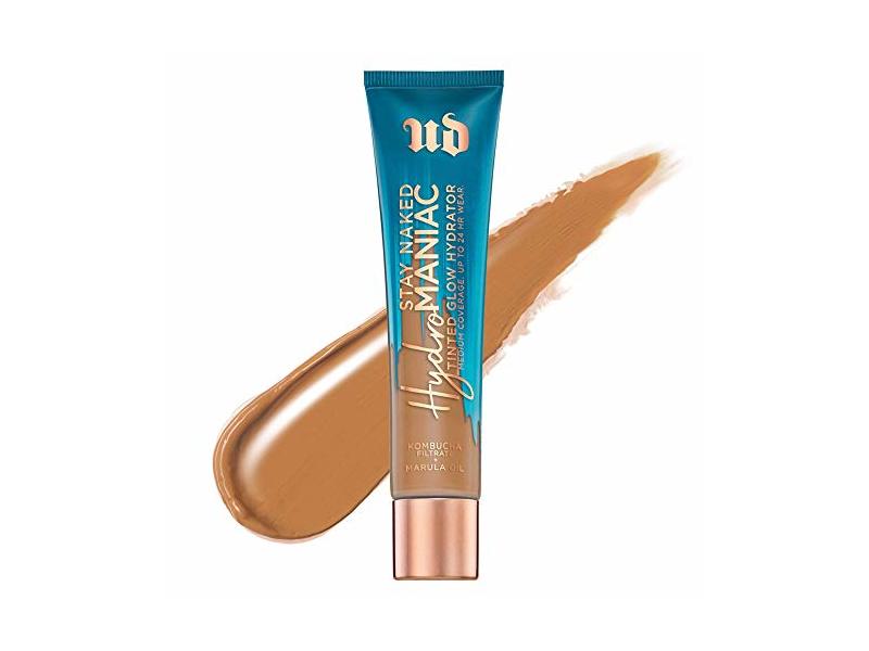 Urban Decay Stay Naked Hydromaniac Tinted Glow, 60 Medium Dark Warm, 1.1 fl oz/35 mL