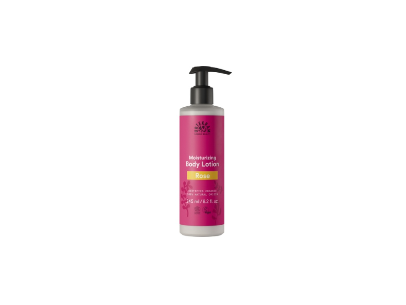 Urtekram Moisturizing Body Lotion, Rose, 8.2 fl oz/245 mL