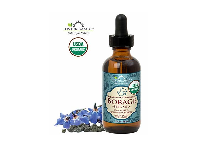 US Organic Borage seed Oil, 2 fl oz