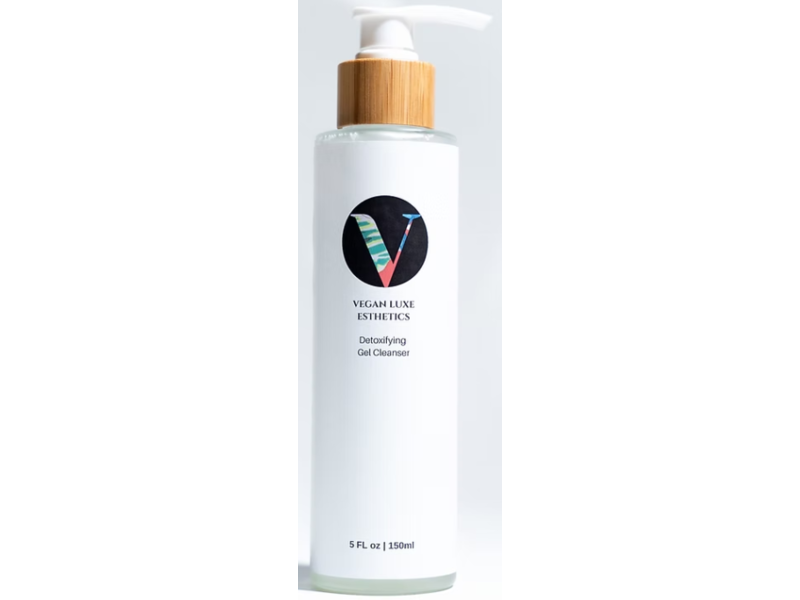 Vegan Luxe Esthetics Detoxifying Gel Cleanser, 5 fl oz/150 mL