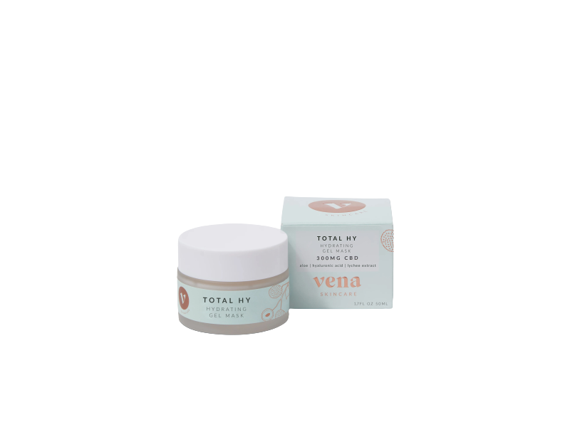 vena CBD Skincare Total Hy Hydrating Gel Mask, 1.7 fl oz/50 mL