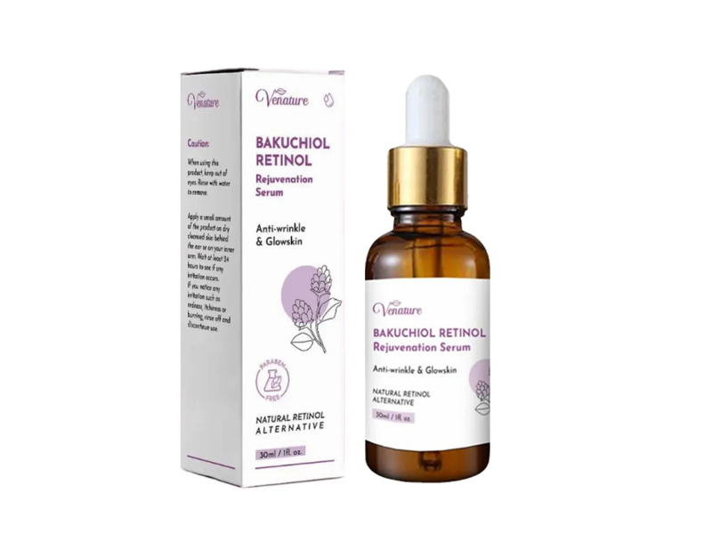 Venature Rejuvenation Serum, Bakuchiol Retinol, 1 fl oz/30 mL, Pack Of 2