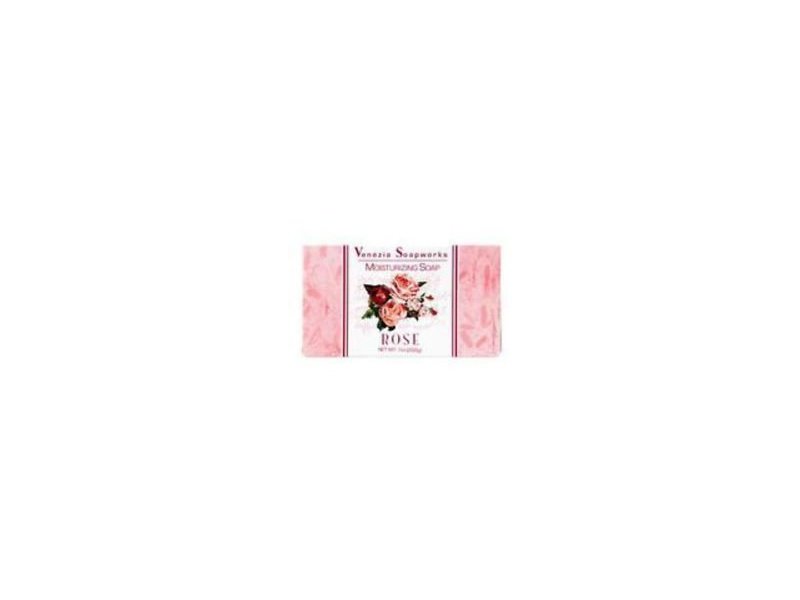 Venezia Soapworks Moisturizing Soap, Rose, 7oz
