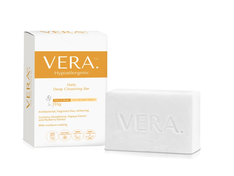 Vera. Skincare Philippines Hypoallergenic Daily Deep Cleansing Bar, 135 g