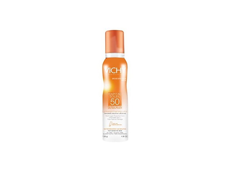Vichy Capital Soleil SPF 50 Lightweight Foaming Lotion, 4.97 oz