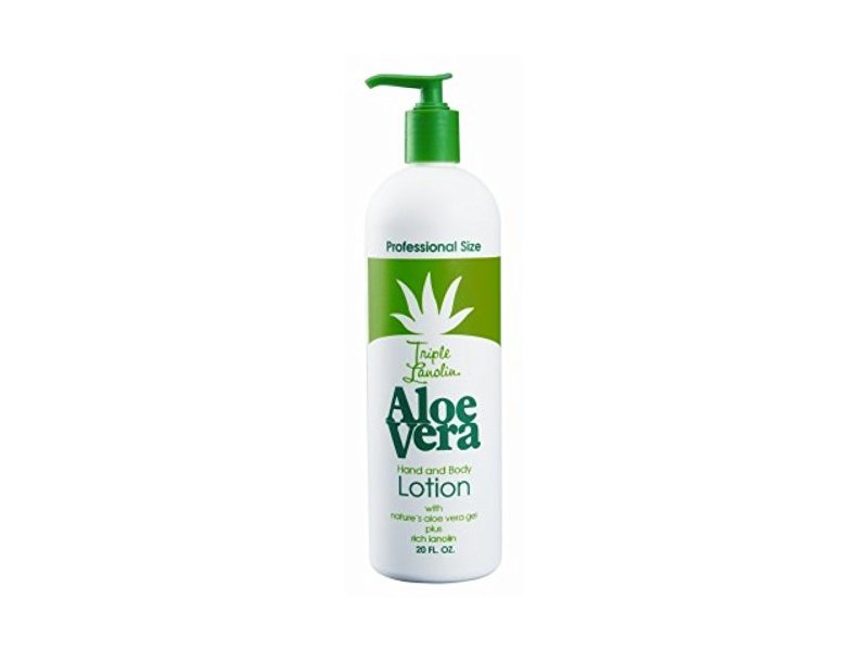 Vienna Triple Lanolin Aloe 20 Ounce Hand & Body Lotion Pump (591ml) (2 Pack)