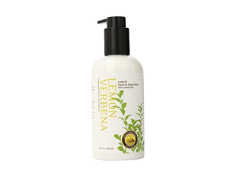 Vineyard Hills Hand and Body Lotion with Pump, Lemon Verbena, 9 Fluid Ounce
