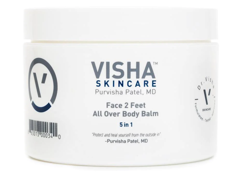 Visha Face 2 Feet 5 In 1 All Over Body Balm, 10 oz