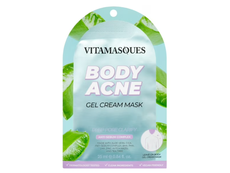 Vitamasques Body Acne Gel Cream Mask, 0.84 fl oz/25 mL
