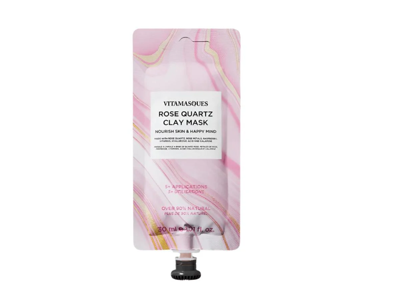 Vitamasques Clay Mask, Rose Quartz, 1.0 fl oz/30 mL, 5+Applications
