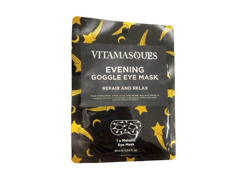 Vitamasques Repair & Relax Evening Goggle Eye Mask, 0.34 fl oz/10 mL, Pack Of 3