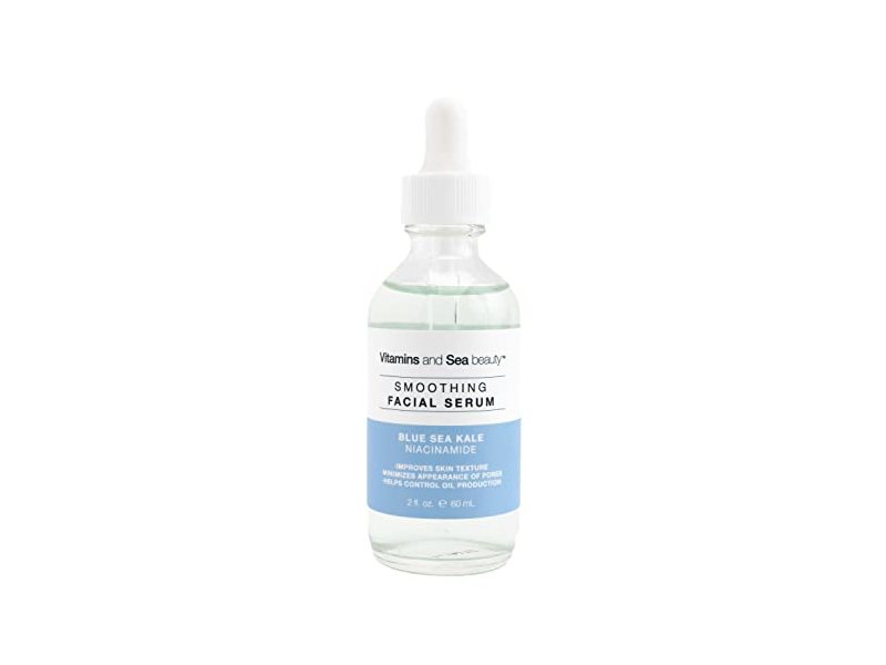 Vitamins And Sea Beauty Smoothing Facial Serum, Blue Sea Kale & Niacinamide, 2 fl oz/60 mL