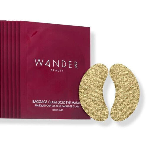 Baggage Claim Gold Eye Mask