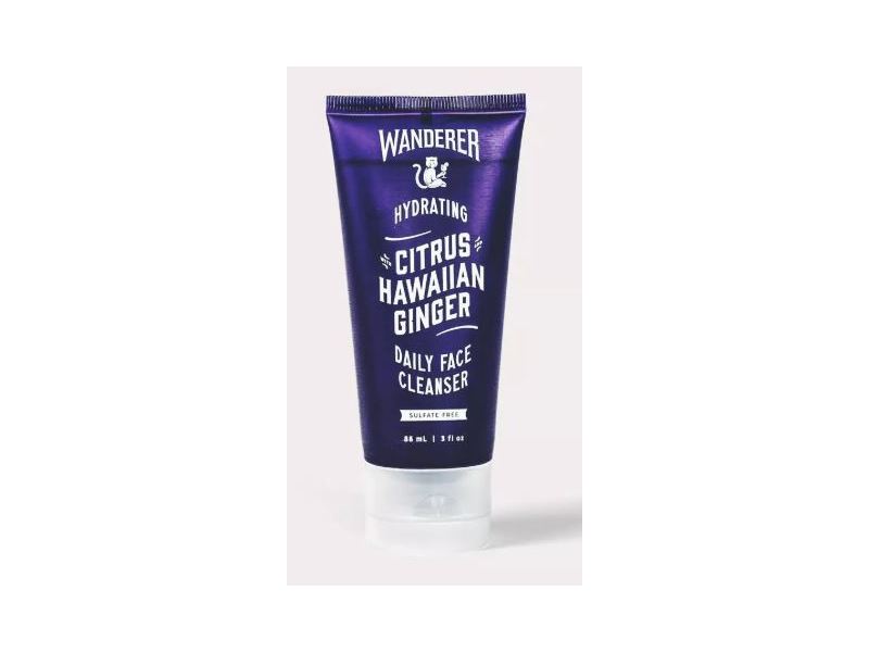 Wanderer Hydrating Daily Face Cleanser, Citrus Hawaiian Ginger, 3 fl oz