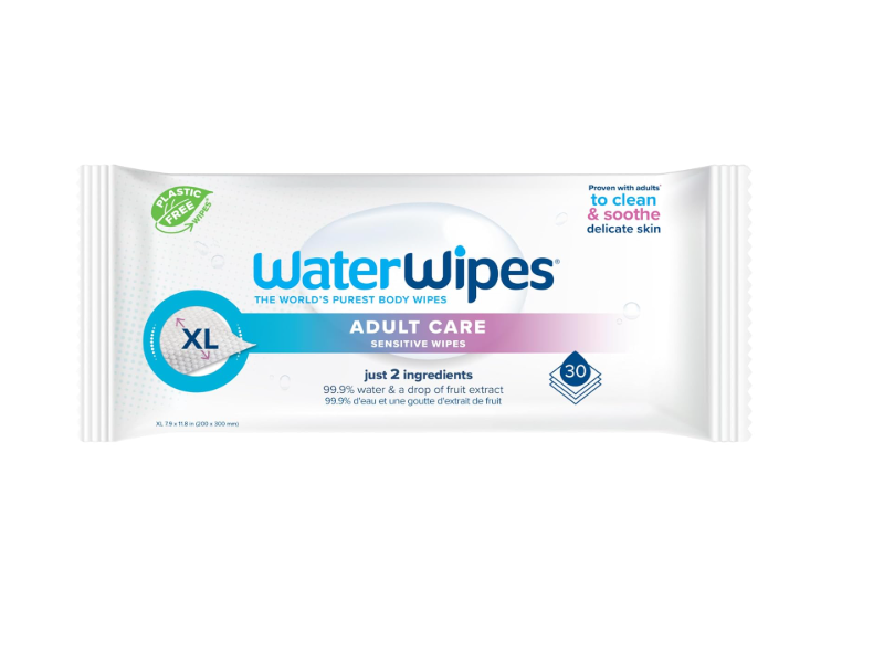 WaterWipes Adult Care, 30 Wipes