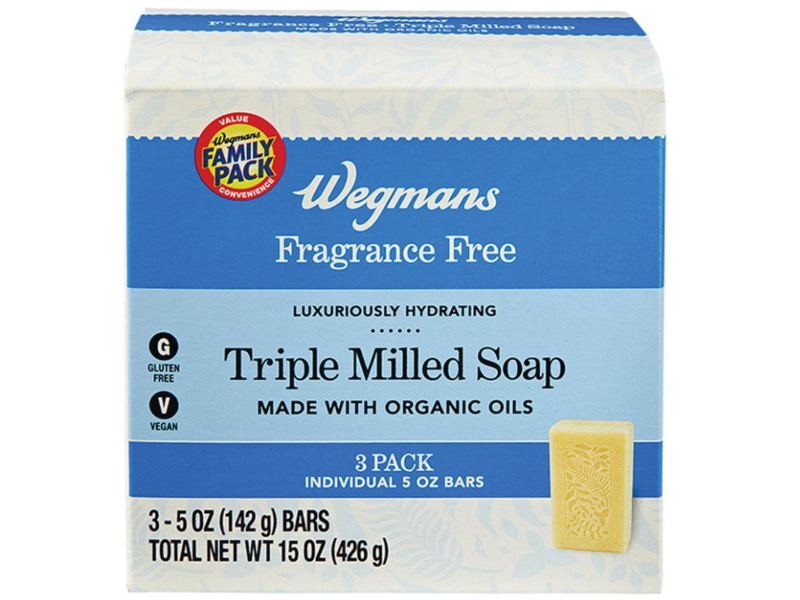 Wegmans Luxuriously Hydrating Triple Milled Soap, 15 oz/426 g, Pack Of 3