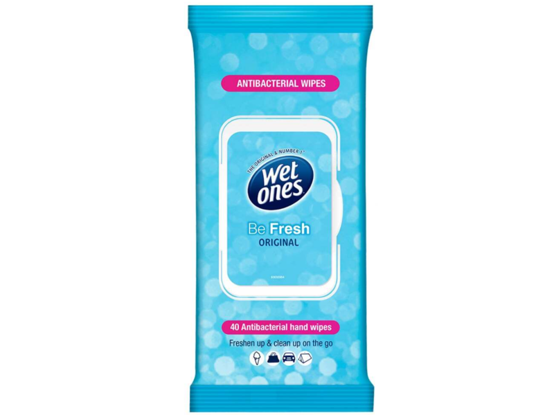 Wet Ones Antibacterial Moist Towelettes, Original, 40 Count