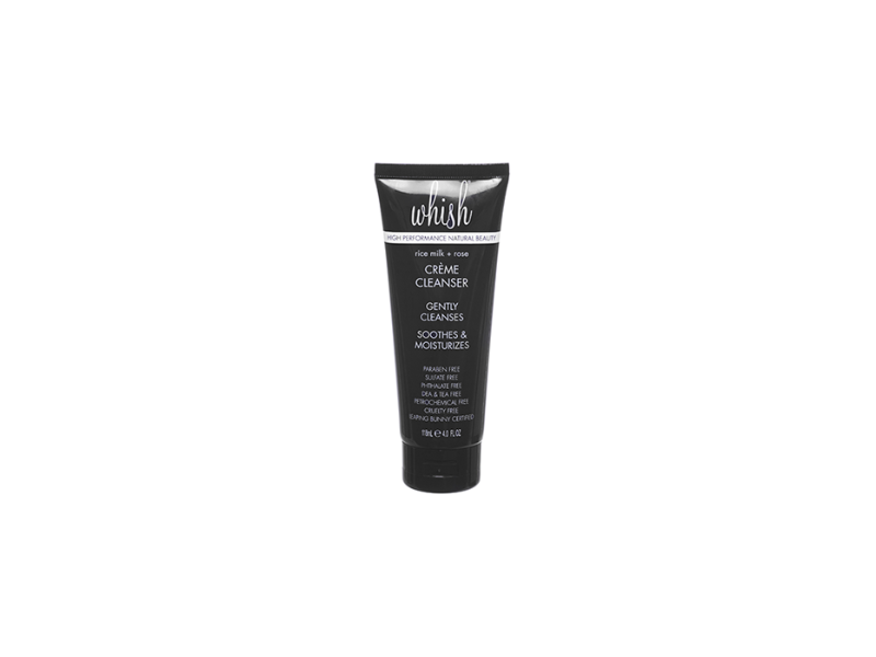 Whish Creme Cleanser Body Face Wash, Rice Milk Rose, 4 oz
