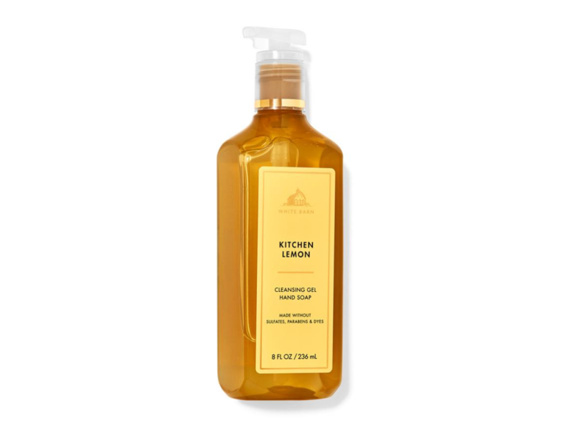 White Barn Cleansing Gel Hand Soap, Kitchen Lemon, 8 fl oz/236 mL, Pack Of 3