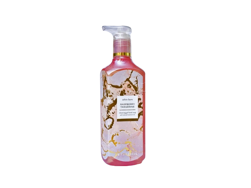 White Barn Cleansing Gel Hand Soap, Raspberry Tangerine, 8 fl oz/236 mL