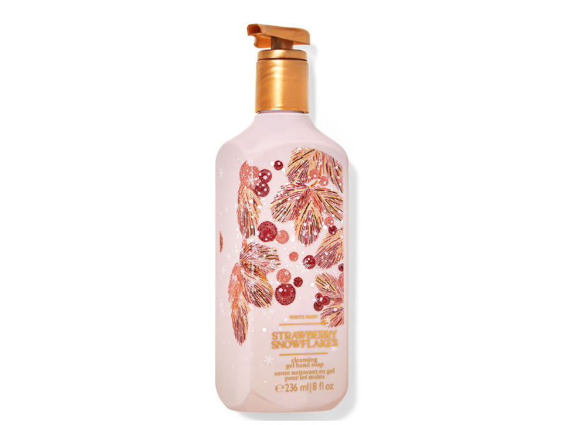 White Barn Cleansing Gel Hand Soap, Strawberry Snowflakes, 8 fl oz/236 mL