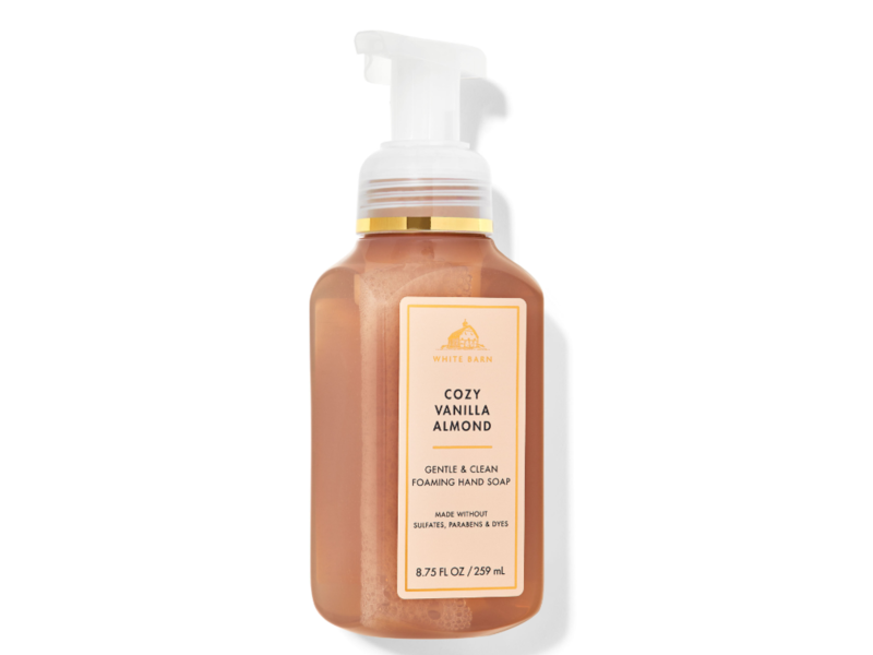White Barn Gentle & Clean Foaming Hand Soap, Cozy Vanilla Almond, 8.75 oz/259 mL