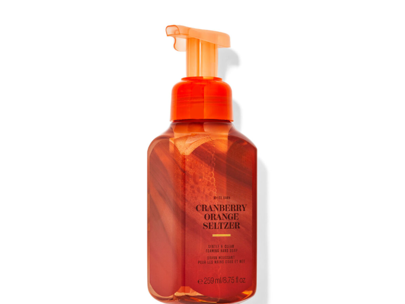 White Barn Gentle & Clean Foaming Hand Soap, Cranberry Orange Seltzer, 8.75 fl oz/259 mL