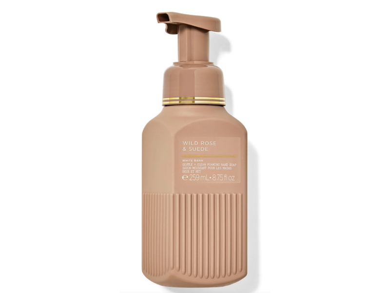White Barn Gentle + Clean Foaming Hand Soap, Wild Rose + Suede, 8.75 fl oz/259 mL