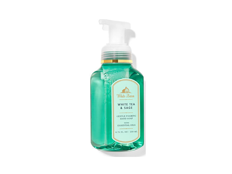 White Barn Gentle Foaming Hand Soap, White Tea & Sage, 8.75 fl oz/259 mL, Pack Of 2