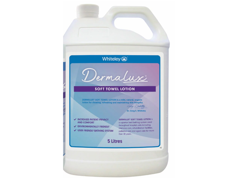 Whiteley Dermalux Soft Towel Lotion, 5L