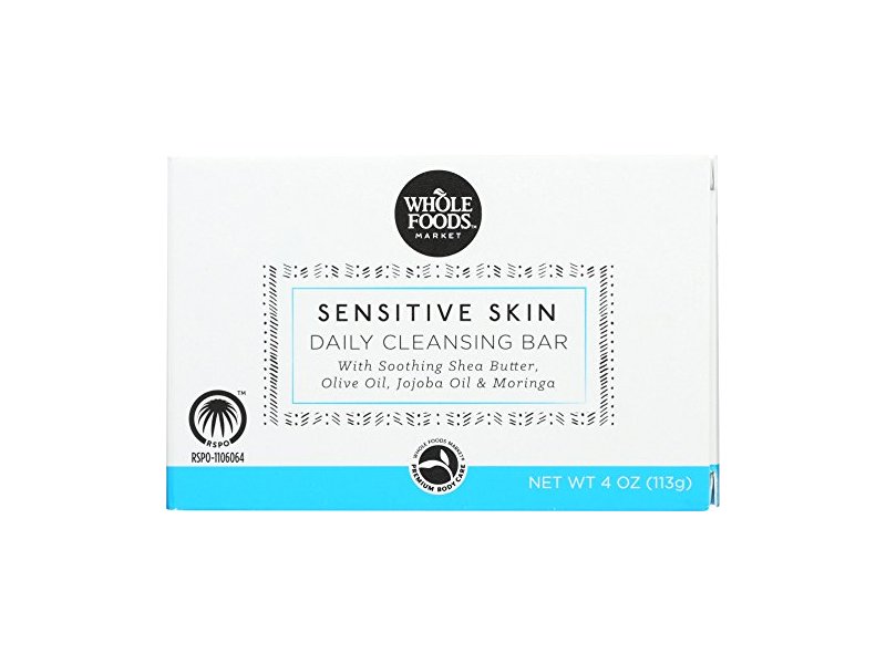 Whole Foods Market Sensitive Skin Daily Cleansing Bar, 4 Ounce