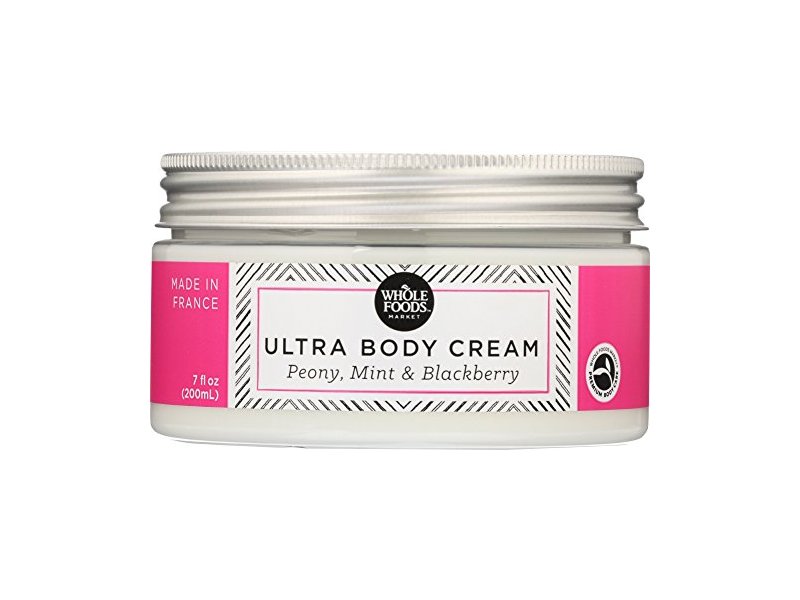 Whole Foods Market, Ultra Body Cream Peony, Mint & Blackberry, 7 Ounce