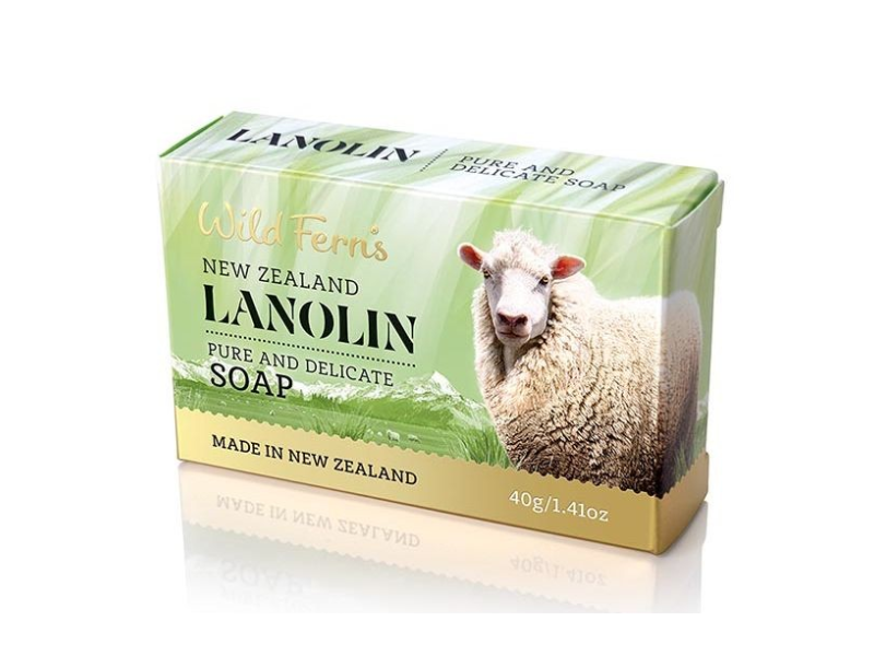 Wild Ferns New Zeland Pure And Delicate Soap, Lanolin, 1.41 oz