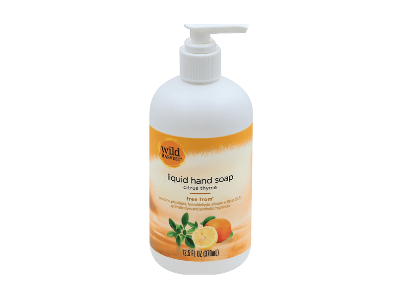 Wild Harvest Liquid Hand Soap, Citrus Thyme, 12.5 fl oz/370 mL